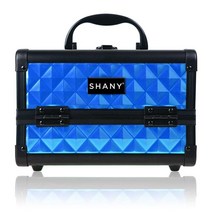 Shany 미니 메이크업 트레인 케이스 with 미러, Peacock Blue, 1개