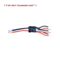 7.4v 1500mah 18650 Lipo 배터리 YDI U12A S033g Q1 TK H101 Rc 보트 자동차 탱크 MN WPL RC 자동차 7.4V 1500mAh Lipo 충, [1] 3in1Line