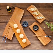 초밥 빵 플레이팅 손님상 우드 긴접시 전통 디너 주방