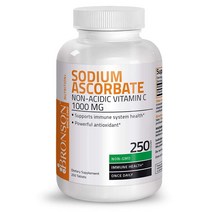 Bronson Sodium Ascorbate Vitamin C 브론슨 아스코르빈산 나트륨 무취 비타민 C 1000mg 250정 1개