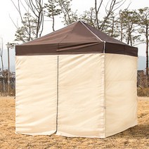 럭셔리 3x3 캐노피천막 캠핑천막 감성천막 포장마차 야외천막 접이식천막, L투명풀 3X3 레드