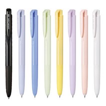 유니 시그노 노크식 한정판 UMN-155NC-38 new 칼라 검정 잉크 8p 0.38 볼펜, 한정판 7컬러(검정잉크)+기본 검정 볼펜
