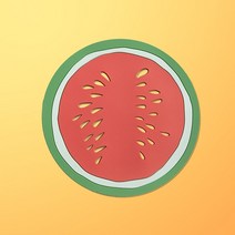 내열성 실리콘 매트 음료 컵 받침 미끄럼 방지 냄비 홀더 테이블 플레이스 주방 액세서리 온도 조절기 풍부한 색상, 02. watermelon