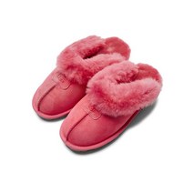 UGG 어그 슬리퍼 퍼 카라 스웨이드 코케트 - 난터켓 코랄 5125NTCR