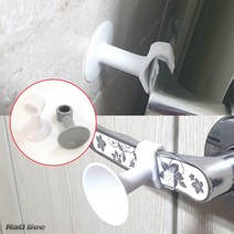 NaOBee 흡착식 도어스토퍼 도어홀드, 화이트-2개/그레이-2개