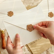 1+1 실링왁스 인장 청첩장 초대장 결혼 답례품 스티커, 1실링스티커-포유