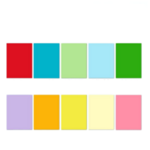 컬러복사지 A4컬러페이퍼 500장컬러 복사용지 80g사무실 제본 도매 형광 프린트 인쇄 어린, T18-컬러종이 초록 A4 80g-100장