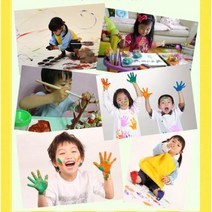 37개월 이상 유아 아이 물감 놀이 핑거 페인팅 워셔블 페인트 색감 색칠 어린이 대용량, 노랑