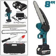 dwe7492 dcs571 전지톱 3000w 21v 8 인치 전기 체인 톱 오일 자동 주입 12 배터리, 2 배터리 키트, 에게