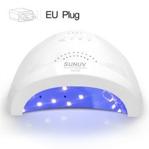 SUNUV Sunone 48W 전문 네일 램프 LED 매니큐어 UV 램프 네일 건조기 UV 젤 LED 젤 네일 기계 적외선 센서, SUNonewhite EU Plug_2