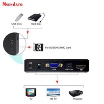 디빅스플레이어 영상플레이어 미니 풀 HD 미디어 플레이어 오토플레이 1080P USB 외장 SD U 디스크 MKV r, 01 USA Plug