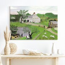 더 아트 컴퍼니 그랜마 모지스 따뜻 힐링 명화그림 액자 행복 그림 아이방 카페 홈데코 거실 사무실 매장 인테리어 50종 1-25, 22. GM-급수시설