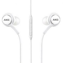 Wolf Boy 삼성 AKG 호환용 스타일 유선이어폰 갤럭시 S7/ S8 / S9 / S10 블랙 /화이트 EO-IG955 [병행수입상품], 화이트+화이트, AKG 3.5