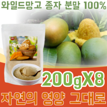 미국산 아프리카 덤불 와일드 망고 종자 씨앗 분말 100% WILD MANGO 물 요거트 요구르트 요그루트 베이킹 재료 타 뿌려 먹는 맛있는 벌크 형 가루 파우더 파는곳 추천, 8