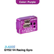 자동전압 조정기 전류 안정기 AFRC GYS-2 V4 3 축 자이로 드리프트 자동차 안정기 미니 Z D Q 1/28 용 고압, 03 Purple