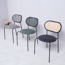 스파이더체어 카페 식탁 인테리어 업소용 철제 쿠션의자 3COLOR, 그레이