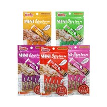 더캣츠 미니 베로베로 고양이간식 5종 x 5p, 연어, 새우, 가리비, 닭고기, 참치, 2세트