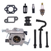 NIMTEK WT-286 Carburetor with Spark Plug Intake Manifold Impulse Pipe for Stihl MS210 MS230 MS250 02, 1
