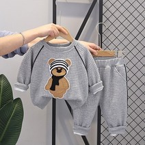 몽실이 머플러곰 트레이닝 상하세트 등원복 외출복 유아 남아 여아 아동