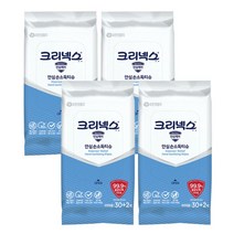 크리넥스 99.9 안심손소독 살균 물티슈 30+2매 x4개