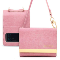 Luizn00 갤럭시 Z플립4 - 심플백 지폐 오플 포켓카드 케이스