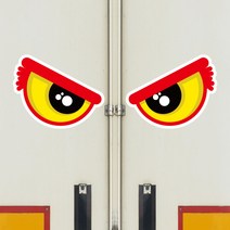 뭉키데코 화물차 왕눈이 고휘도 반사 안전거리 졸음방지 차량스티커 CES 040_컬러 독수리 003, 고휘도 반사지(소형)