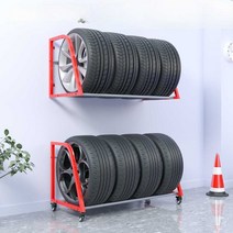 카센터 벽걸이 타이어랙 자동차 바퀴 앵글 진열 선반, 벽걸이 거치대