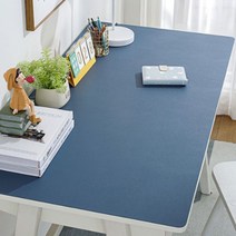 한샘 티오 책상보호덮개 양면 가죽 책상 데스크매트, 베이지/초코