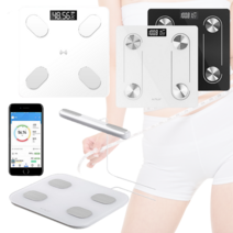 스마트 인바디 블루투스 체중계 디지털 바디 체지방 비만도 근육량 체질량 몸무게 측정기 체지방계 체성분 기계 정확한 BMI 가정용 전자 저울 분석기 전신 분석 측정 어플 앱 체중기, 스마트인바디 체중계(ibody-100)