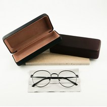 포제이 사각 안경케이스 안경집 선글라스케이스 보관함 (안경닦이포함)