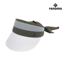 [레노마골프]여성 자연초 리본 썬캡 모자 RWACJ6815-816, KHAKI