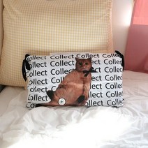 바보사랑 Collect 리본달린 고양이 베개커버 48x77.이비자