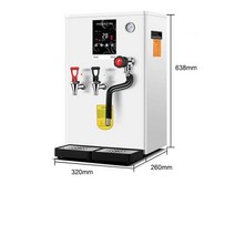 온수 디스펜서 업소용 듀얼코크 핫워터 매점 컵라면, 40L