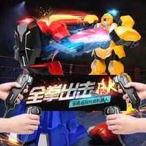 RC 로보트 무선 조종 로봇 체감 대전 완구 어린이 충전 스마트 2인용 경기 격투기 친자, 01 [신규 업그레이드] 리모컨 배터리+드라, 01 【2단 업그레이드 버전】엔진천위갑+파열