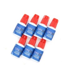 강력 초 접착한국 스카이 글루 5ml 0.5s 건조 시간 가장 빠른 속눈썹 연장 MSDS 접착제 레드 캡 1 개, 01 Black