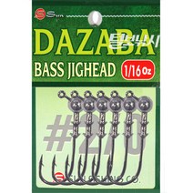 편집샵 털보낚시 털보낚시 썬피싱 다자바 배스 지그헤드., 2/0 (1/4)