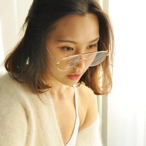 janey.jun 투브릿지 다각형 보잉 레트로 패션 안경테