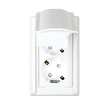 나노 오디세이 방우콘센트 2구 화이트 욕실콘센트, 1개