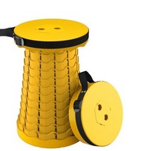 ABS 플라스틱 야외 텔레스코픽 접이식 의자 캠핑 개폐식 의자 여행 비치 휴대용 낚시, All Yellow