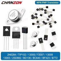 전자회로 키트 책 홍릉 퍼스트북 로호사 NPN PNP 달링턴 파워 트랜지스터 2N6284 TIP102 13005 2SD882 BD1, 09 100PCS BF423 TO-92