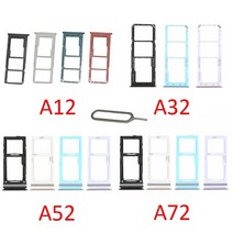 유심 트레이 심카드 USIM phone sim sd card tray for samsung galaxy a12 a32 a52 a72 4g 5g original new phone, a52 기타