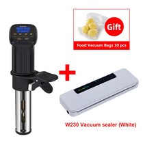 수비드 기계 조리 머신 biolomix 정밀 밥솥 with wifi app control 1200w immersion circulator 진공 히터 정확한, 블랙 앤 화이트 진공, 협력사, 영국