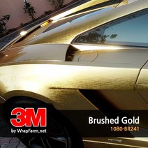 쿨제이 3M 1080-BR241 브러쉬 골드 차량 셀프 랩핑 PPF 카스킨 생활보호 패키지 마프로 에이버리 크롬 (2740714)