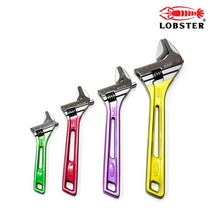 로보스터 컬러 경량몽키 UM-24 / UM-30 / UM-36 / UM-46 스패너 렌치 멍키 깔깔이 몽키렌치 6인치 / 8인치 / 10인치 / 12인치, 컬러경량 10인치(UM-36), 1개