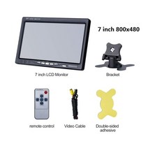 서브모니터 노트북 보조 듀얼 게이밍 플스 포터블 터치 버튼이 있는 10.1인치 hd lcd 소형 휴대용 모니터 1024600 2 av 입력 7 자동차 후방 후방 카메라용 9, 800x480 중 7