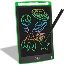 스마트전자칠판 전자칠판 디지털 태블릿 필기 지울 수 있는 패드 휴대용 전자 보드 LCD 쓰기 그리기 펜, 한개옵션1, [09] Multicolor with Pen