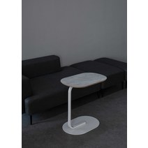 Soporte 사이드 테이블_White Marble