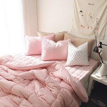 정전기 적은 노스파크로스 극세사이불 단품 SS 핑크