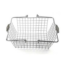 매장용 스텐 철제 장바구니 미니 와이어 바스켓, 상세 페이지 참고, 블랙 M 10개