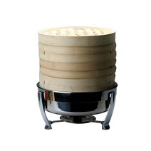 대나무딤섬.만두찜기 (금장.은장스텐드) JH-068, 18. JH-068은장알콜용Φ400